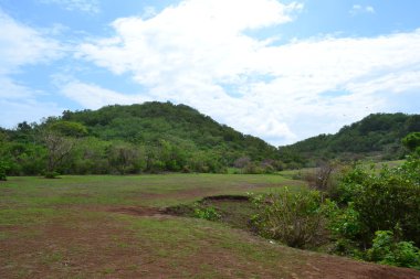 Manzara Uluwatu Tapınağı (Bali, Endonezya)