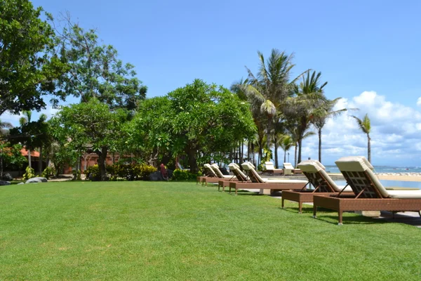 Vue sur l'océan et la plage au Nusa Dua Resort à Bali (Indonésie) ) — Photo