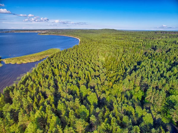 Carélie Vue sur le paysage depuis les airs — Photo