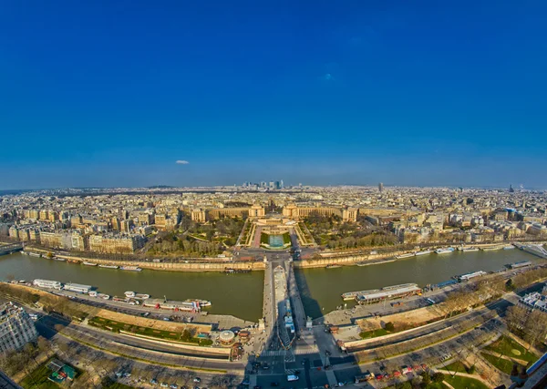 Вид с вершины Эйфелевой башни, Париж — стоковое фото