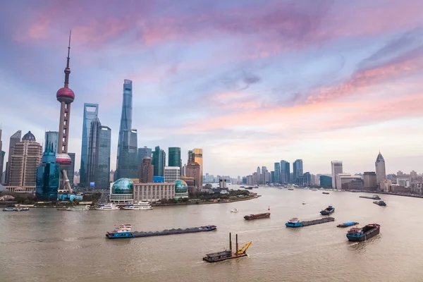 Shanghai al atardecer — Foto de Stock