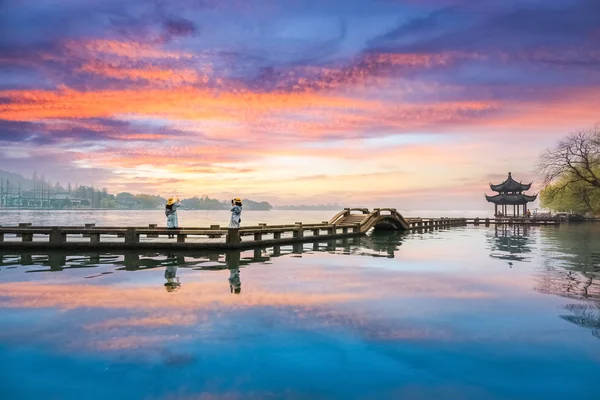 Prachtige hangzhou west lake landschap — Stockfoto