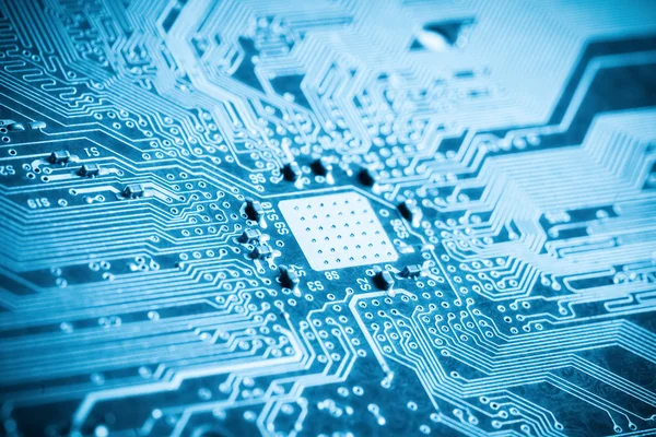 Blue circuit board — Stock Photo, Image