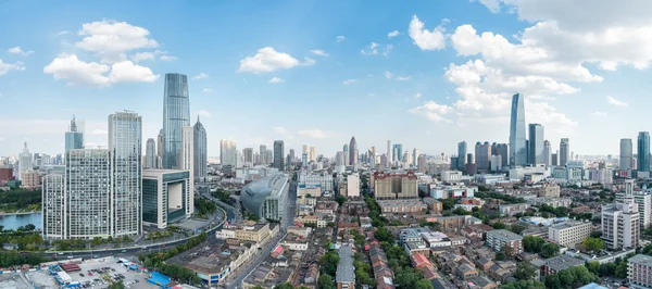 A panoramic view of tianjin — Stock Photo, Image