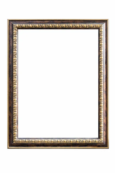 Retro Elegant Picture Frame Isolated White Clipping Path — Stock Photo, Image