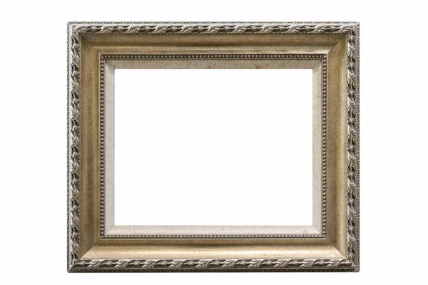 Retro Elegant Picture Frame Isolated White Clipping Path — Stock Photo, Image