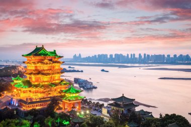 Nanchang tengwang Pavyonu günbatımı 