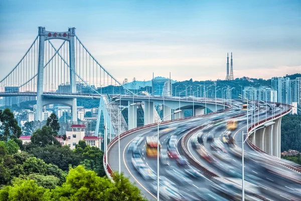 Xiamen haicang brug close-up met hdr — Stockfoto