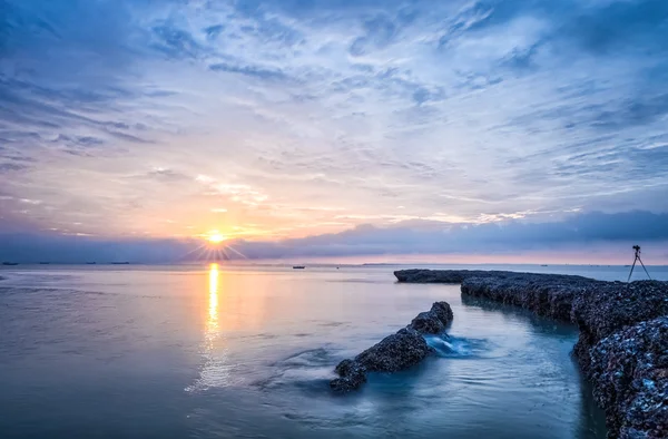 Východ slunce na moři — Stock fotografie