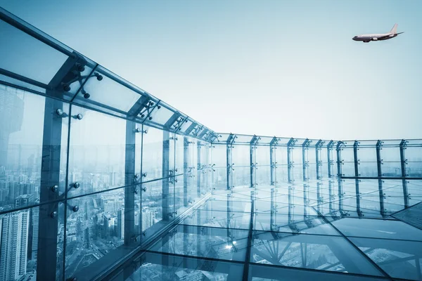 Roof glass platform — Stock Photo, Image