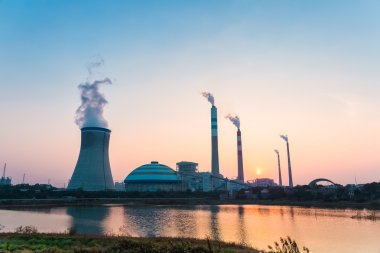 enerji santrali Sanayi Peyzaj