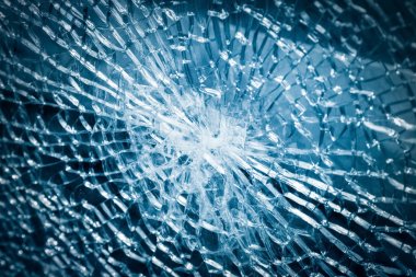 broken tempered glass closeup clipart