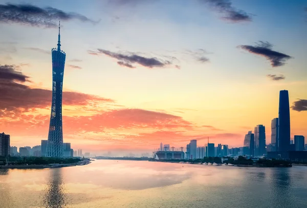 Красиві Гуанчжоу у заході сонця — стокове фото