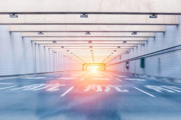 Airport tunnel highway — Stock Photo, Image