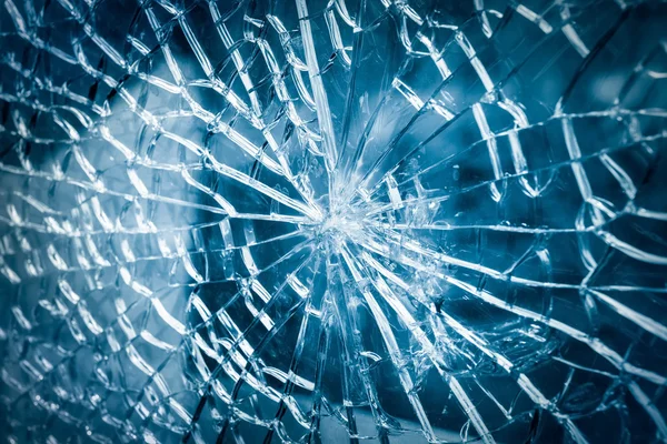 Broken glass closeup — Stock Photo, Image