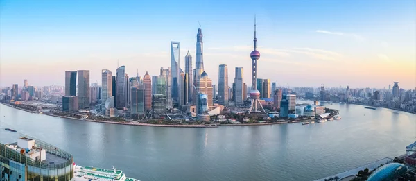 siluetinin panoramik manzaralı shanghai