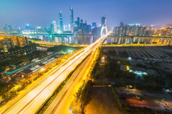 Guangzhou à noite — Fotografia de Stock