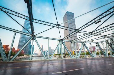 Tianjin jiefang köprü portre