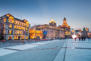 güzel gece içinde shanghai bund