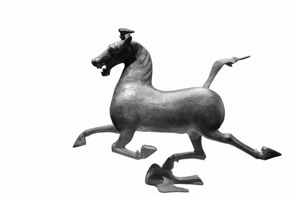 Cavalo de bronze isolado Fotos De Bancos De Imagens