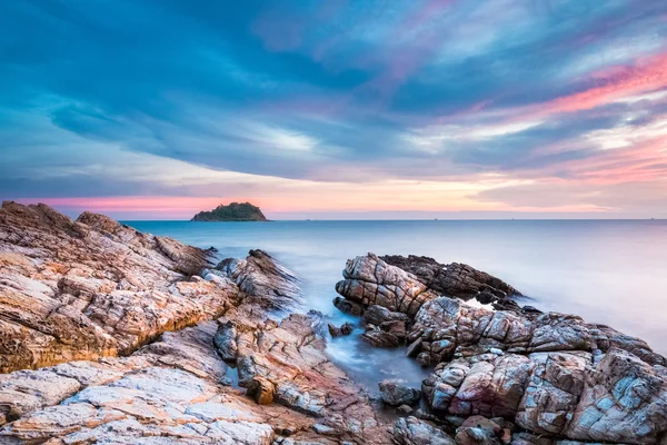 Seascape în apus de soare — Fotografie, imagine de stoc