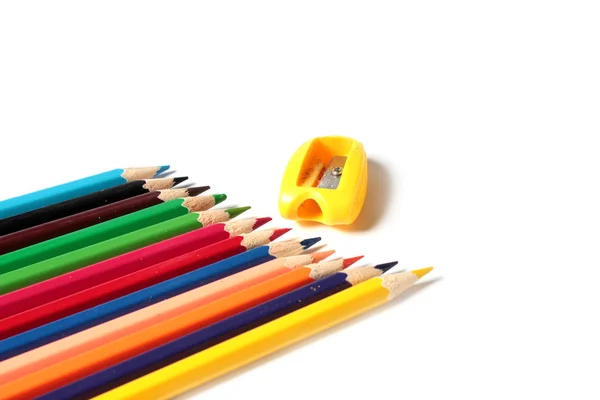 Um conjunto de lápis coloridos — Fotografia de Stock