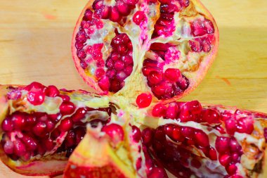 sahne tropikal meyve nar