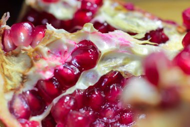 sahne tropikal meyve nar