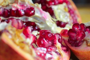 sahne tropikal meyve nar