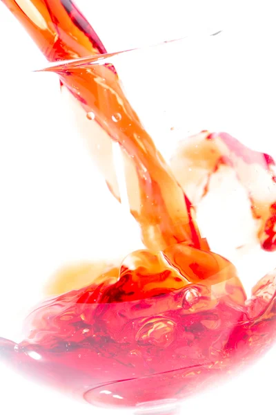 Tropfen und Spritzer Wein — Stockfoto