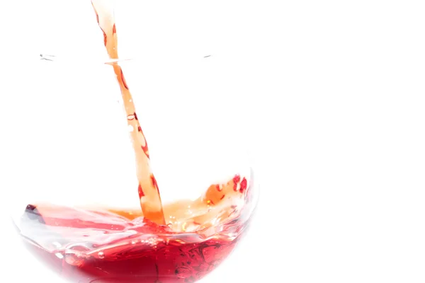 Druppels en plonsen van wijn — Stockfoto