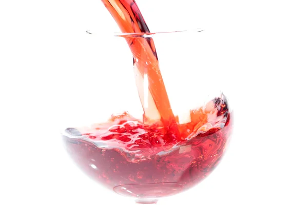 Σταγόνες και τους παφλασμούς του κρασιού — Φωτογραφία Αρχείου