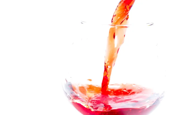Tropfen und Spritzer Wein — Stockfoto