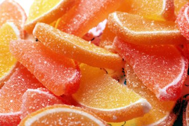 marmelat renkli dilimleri