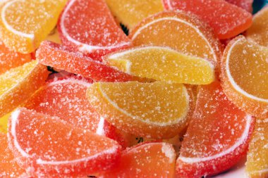 marmelat renkli dilimleri