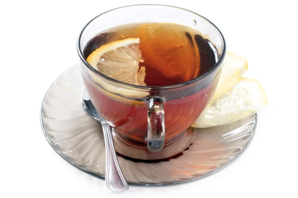 The tea with lemon — Stock Photo, Image