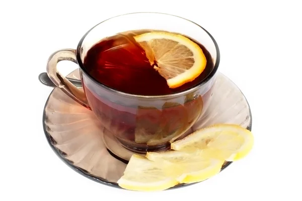 The tea with lemon — Stock Photo, Image