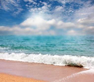 dalga deniz ve gökyüzü