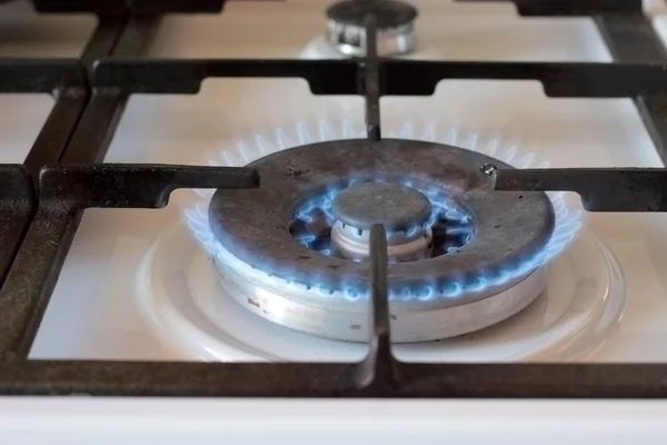 Kitchen burner gas stove — Stock Photo, Image