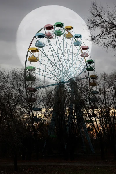 Ferris roue dans le parc — Photo