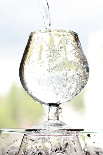 Pure water in a glass — Stock Photo, Image