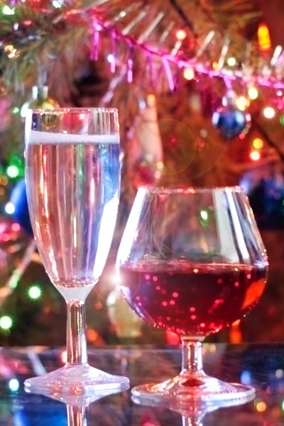 Wine and cognac — Stock Photo, Image