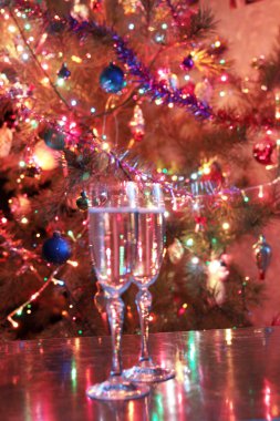 Yeni yıl şampanya