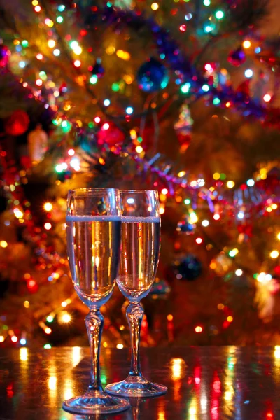 Champagne on New Year's — Stock Photo, Image