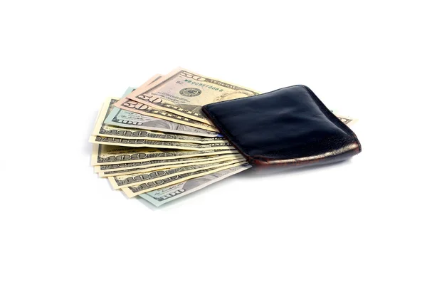 Dollars in wallet — Stock Photo, Image