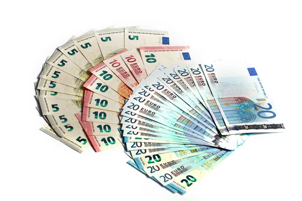 Kağıt euro yığını — Stok fotoğraf