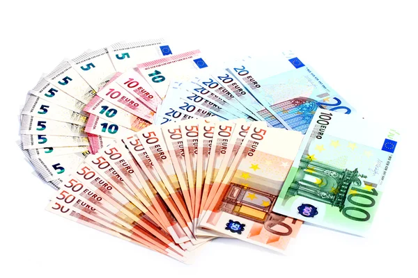 Pile de papier euros — Photo