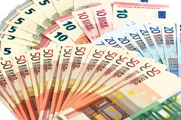 Hromadu papíru EUR — Stock fotografie