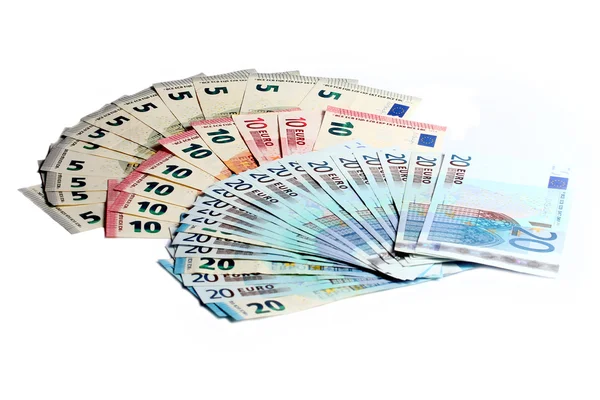 Papír euro-bankjegyek — Stock Fotó