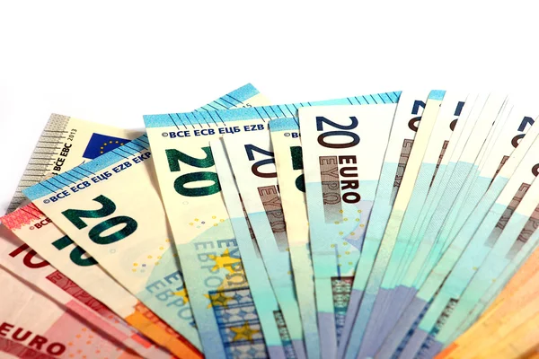 Euro-Banknoten aus Papier — Stockfoto